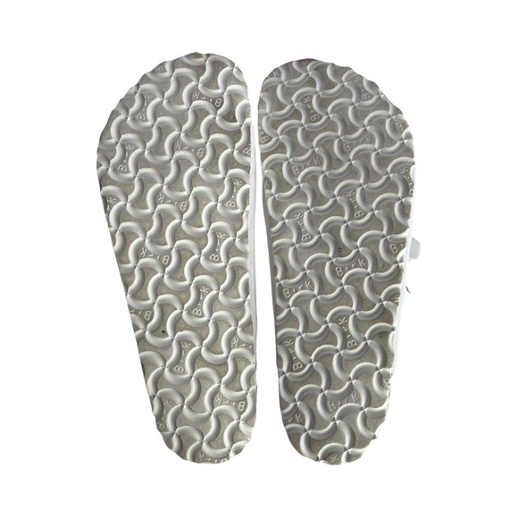 Birkenstock white leather Florida sandals size 9 - Picture 6 of 7